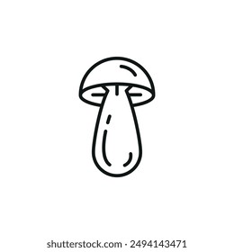 Mushroom icon. Simple mushroom icon for social media, app, and web design. Vector illustration.