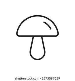 mushroom icon Simple thin outline