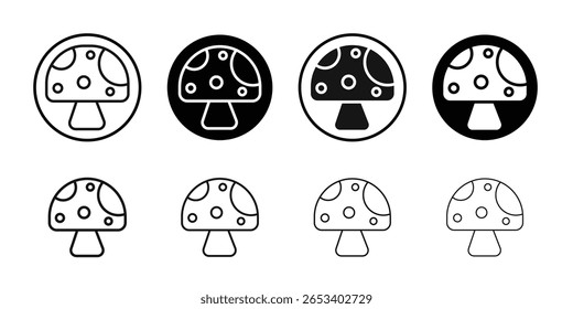 Mushroom icon simple vector isolated symbol