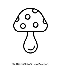 Mushroom icon simple vector symbol