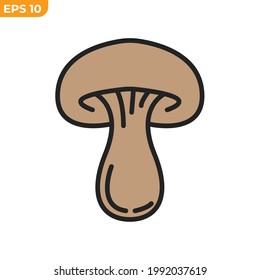 mushroom icon symbol template for graphic and web design collection logo vector illustration