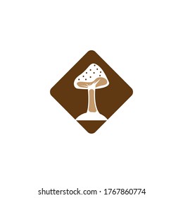 Mushroom icon and symbol vector illustration