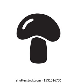 Mushroom icon in trendy flat style design. Vector graphic illustration. Suitable for website design, logo, app, template, and ui. EPS 10.