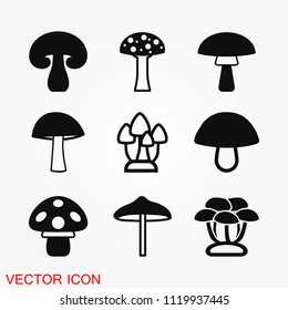 Mushroom icon vector