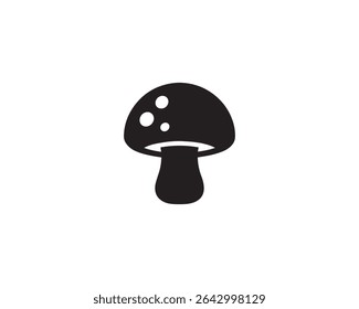 Mushroom icon vector art illustration