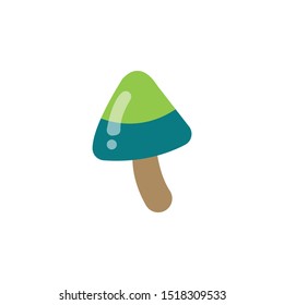 mushroom icon vector cartoon helloween