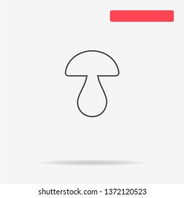 Mushroom icon. Vector concept illustration for design.