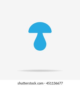 Mushroom icon. Vector concept illustration for design.