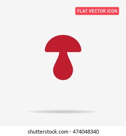 Mushroom icon. Vector concept illustration for design.
