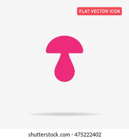Mushroom icon. Vector concept illustration for design.