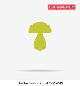 Mushroom icon. Vector concept illustration for design.