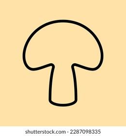 mushroom icon vector design illustration artwork. Suitable to use on t-shirt, sticker, mug, etc. 
