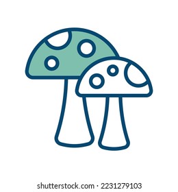 mushroom icon vector design template in white background