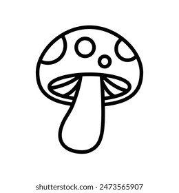 mushroom icon vector design template simple and clean