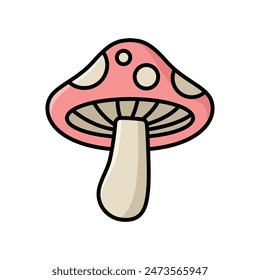 mushroom icon vector design template simple and clean