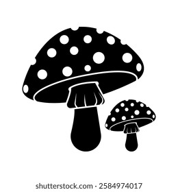 mushroom icon vector design template simple and clean