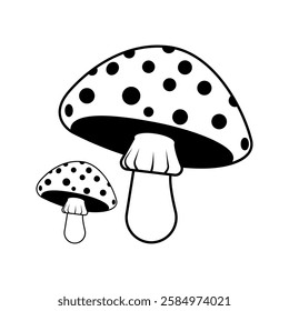 mushroom icon vector design template simple and clean