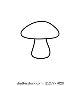 mushroom icon vector food sign 