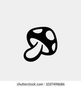 Mushroom icon. Vector mushroom illustration