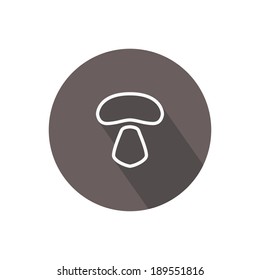 Mushroom icon. Vector illustration