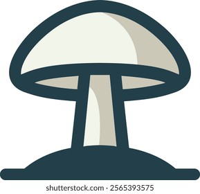 a mushroom icon vector illustration