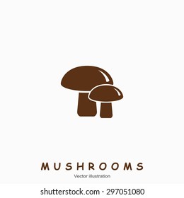 Mushroom icon. Vector illustration
