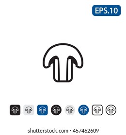 Mushroom icon. Vector illustration.