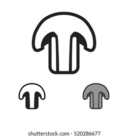 Mushroom icon. Vector illustration.