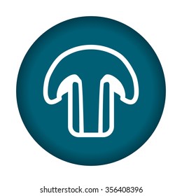 Mushroom icon. Vector illustration eps 10.