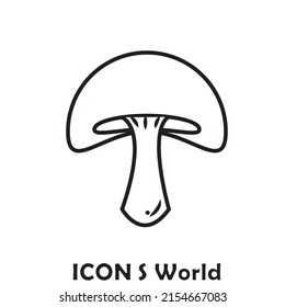 Mushroom icon. Vector illustration eps10.