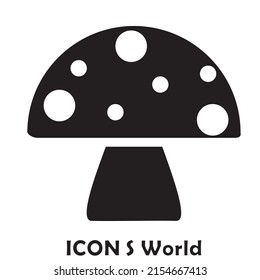 Mushroom icon. Vector illustration eps10.