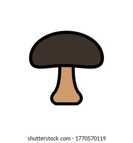icono de champiñón vectorial. Eps. 10.