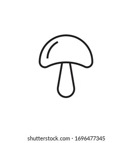 mushroom icon vector illustration outline style design. isolated on white background