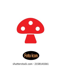 Mushroom icon. Vector ilustration eps10