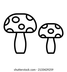 Mushroom icon vector image. Can also be used for web apps, mobile apps and print media.