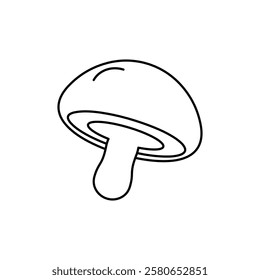 Mushroom icon Vector logo set flat