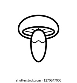 mushroom icon vector nature