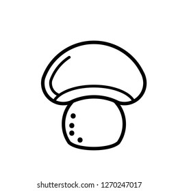 mushroom icon vector nature