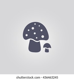 mushroom icon. vector. sign
