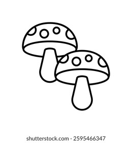 Mushroom icon vector stock illustration