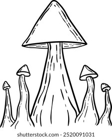 Mushroom Icon Vector Style Illustration 