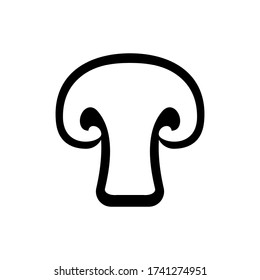 mushroom icon. vector mushroom symbol.
