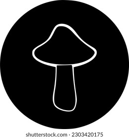 mushroom icon vector symbol design illustration