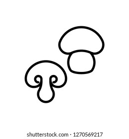 mushroom icon vector template