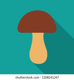 Mushroom icon, vector vegetable illustration, healthy food