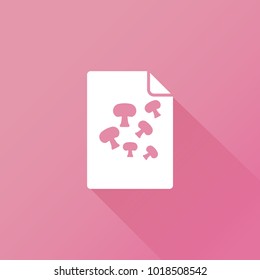 mushroom icon. vegetable sign