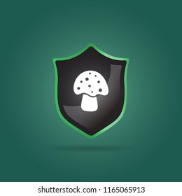 mushroom icon. vegetable sign