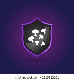mushroom icon. vegetable sign