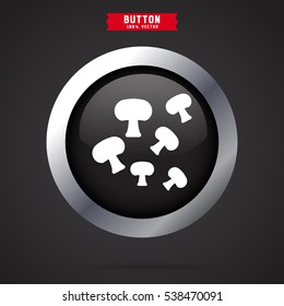 mushroom icon. vegetable sign