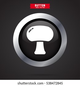 mushroom icon. vegetable sign